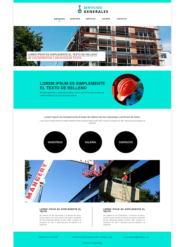 Página Web de Cápsula Digital|Construción