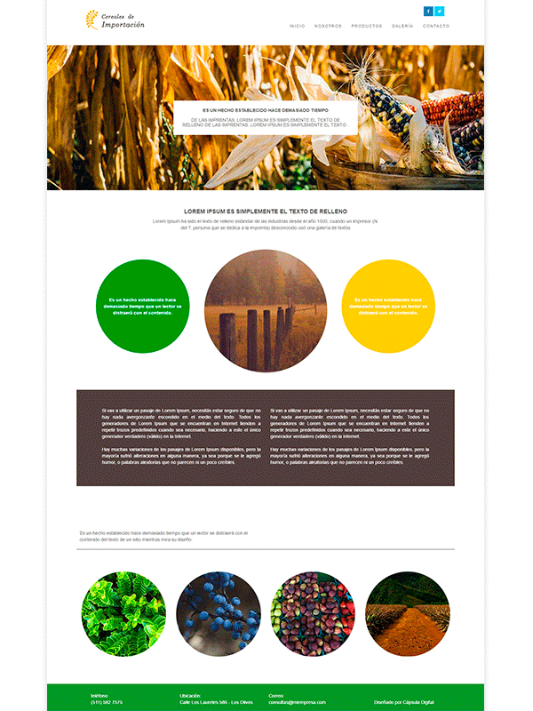 Página Web de Cápsula Digital|Agrícola