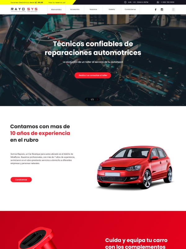 Página Web de Cápsula Digital|Car Boutique